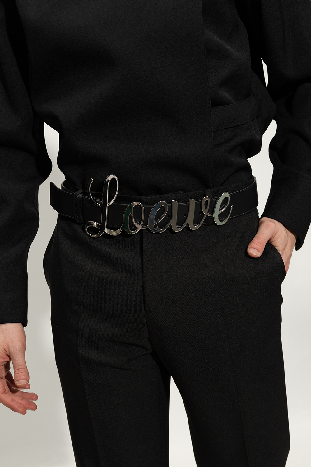 Loewe word discount belt